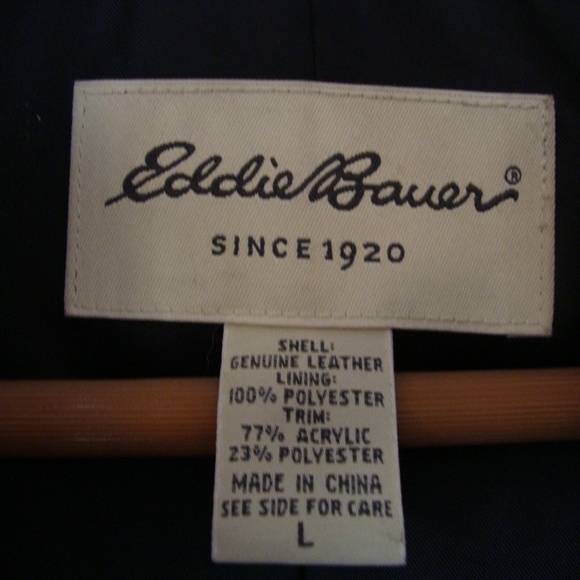 Eddie Bauer Ladies Leather Jacket - Picture 4 of 6